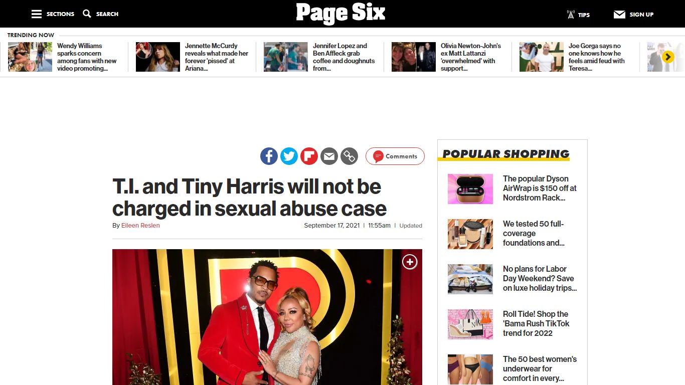T.I. and Tiny Harris will not be charged in sexual abuse case